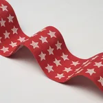 87562 | Astra Block-Print Tape - Red Schumacher Astra Block-Print Tape trim in Red (87562)