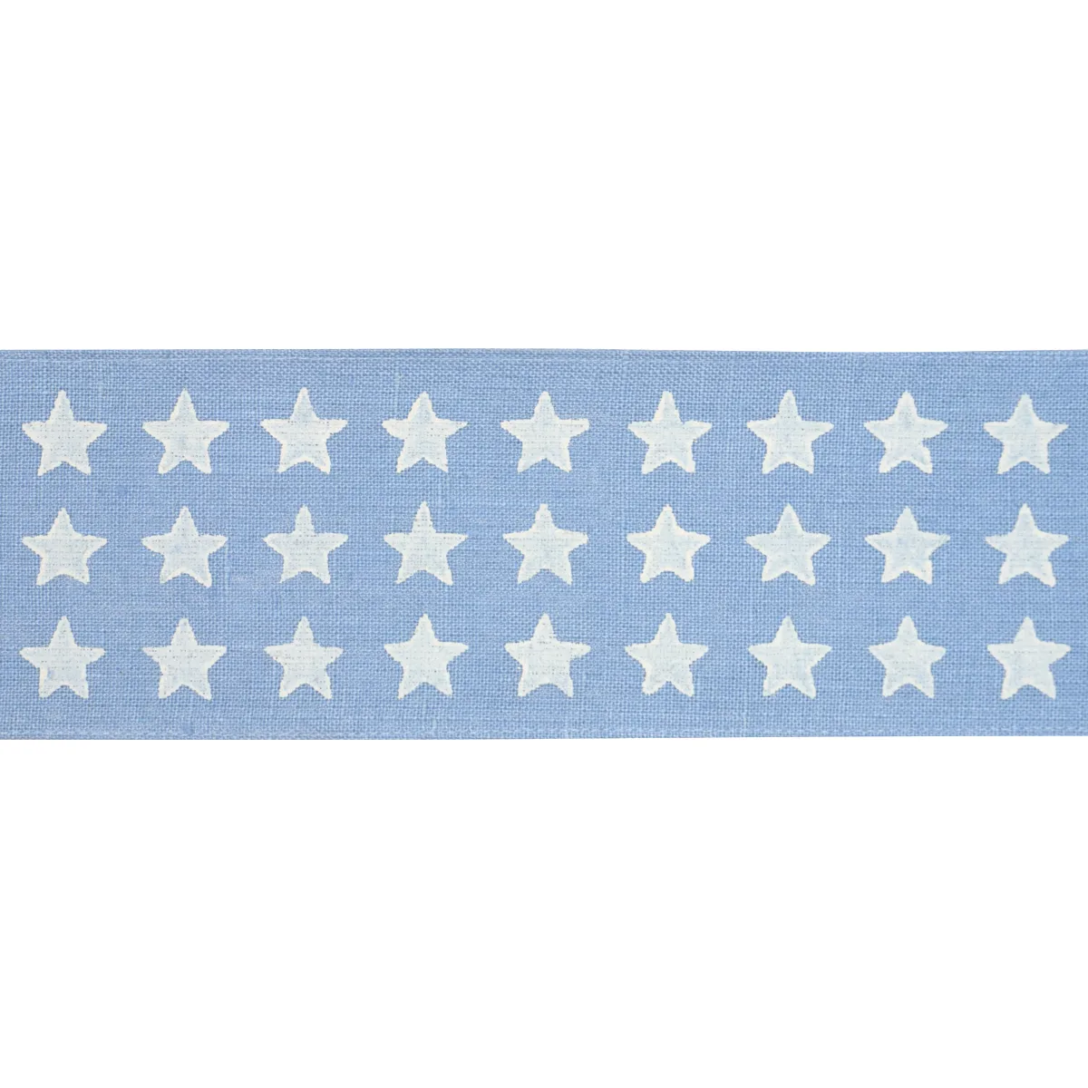 Schumacher Astra Block-Print Tape trim in Sky (87560)