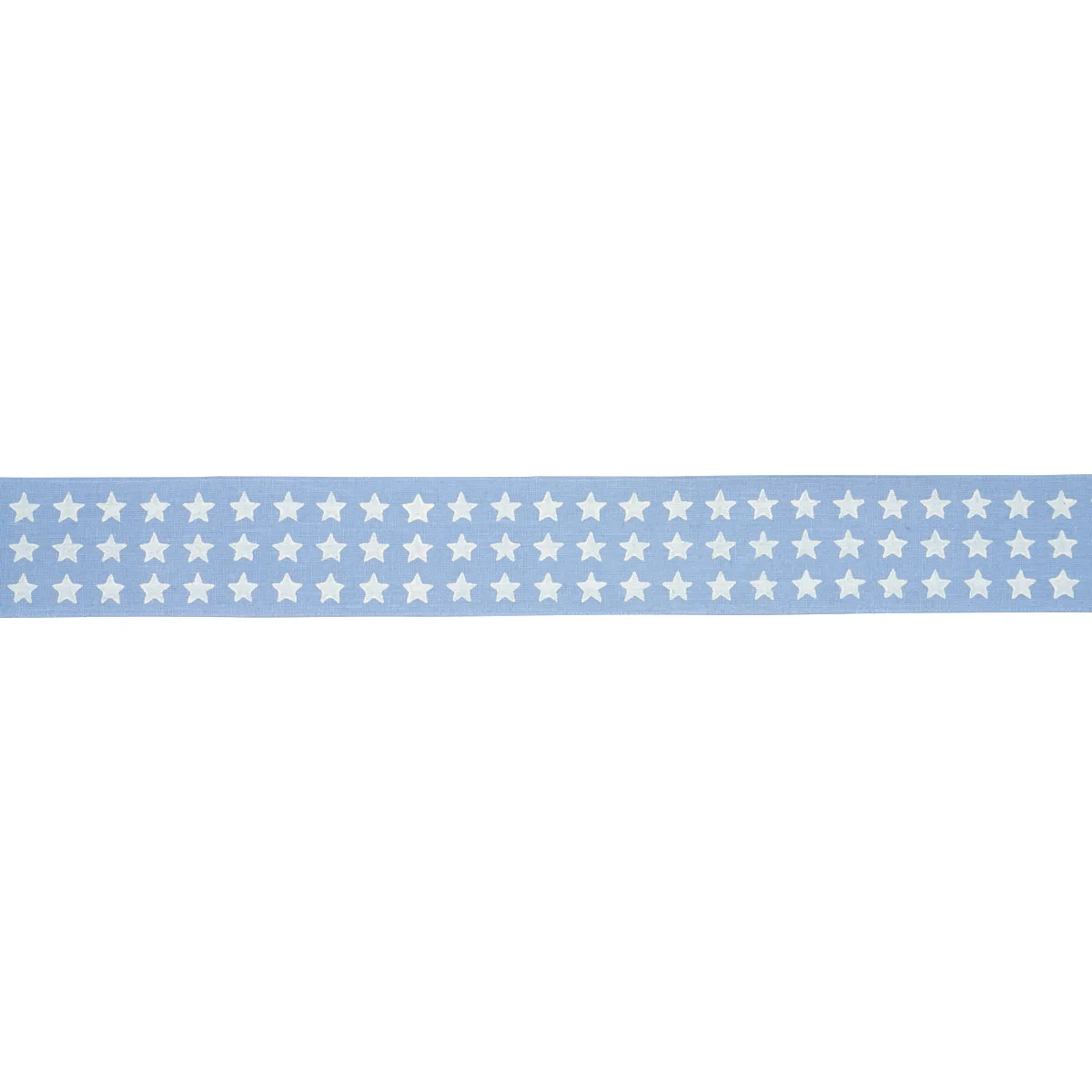 Schumacher Astra Block-Print Tape trim in Sky (87560)