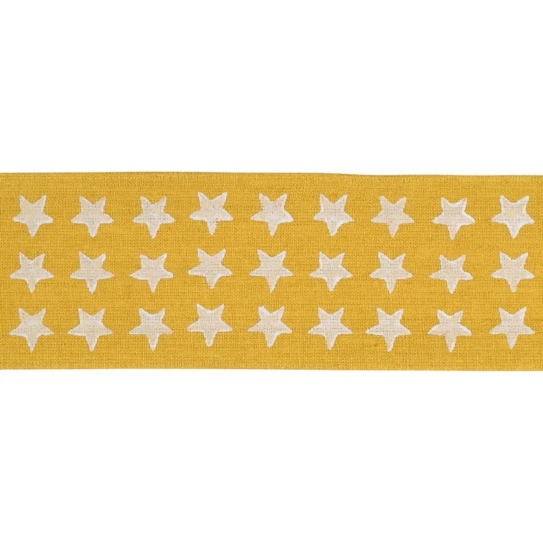 Schumacher Astra Block-Print Tape trim in Yellow (87564)