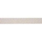 80440 | Astrid Embroidered Tape - Natural Schumacher Astrid Embroidered Tape trim in Natural (80440)