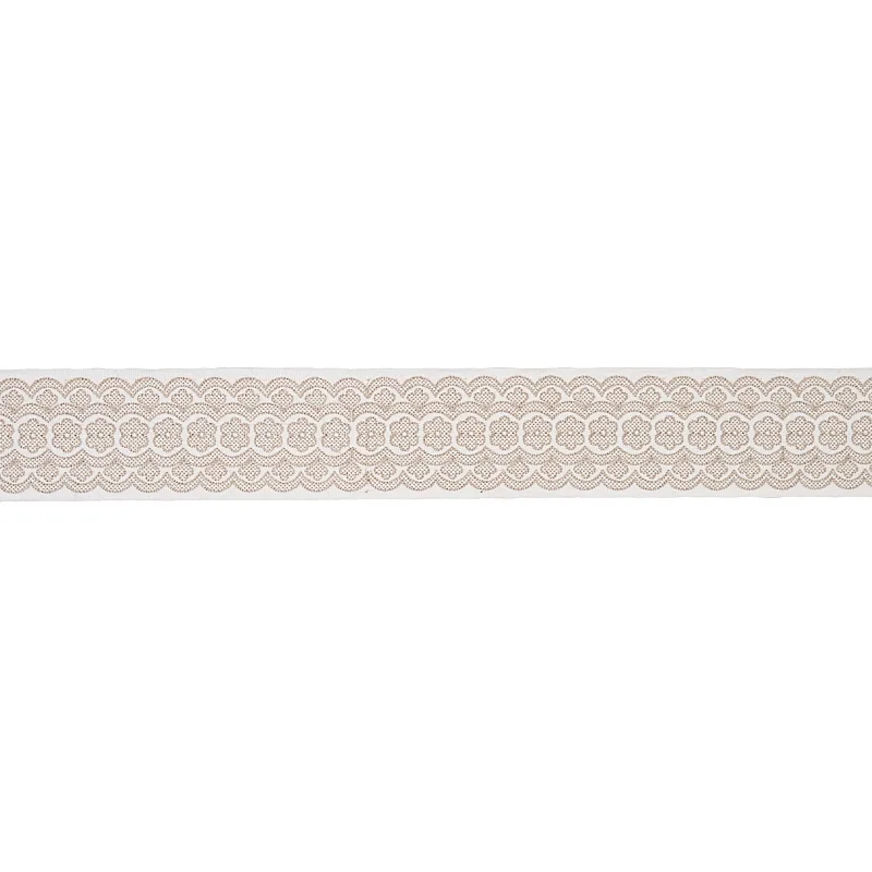 Schumacher Astrid Embroidered Tape trim in Natural (80440)
