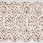80440 | Astrid Embroidered Tape - Natural Schumacher Astrid Embroidered Tape trim in Natural (80440)
