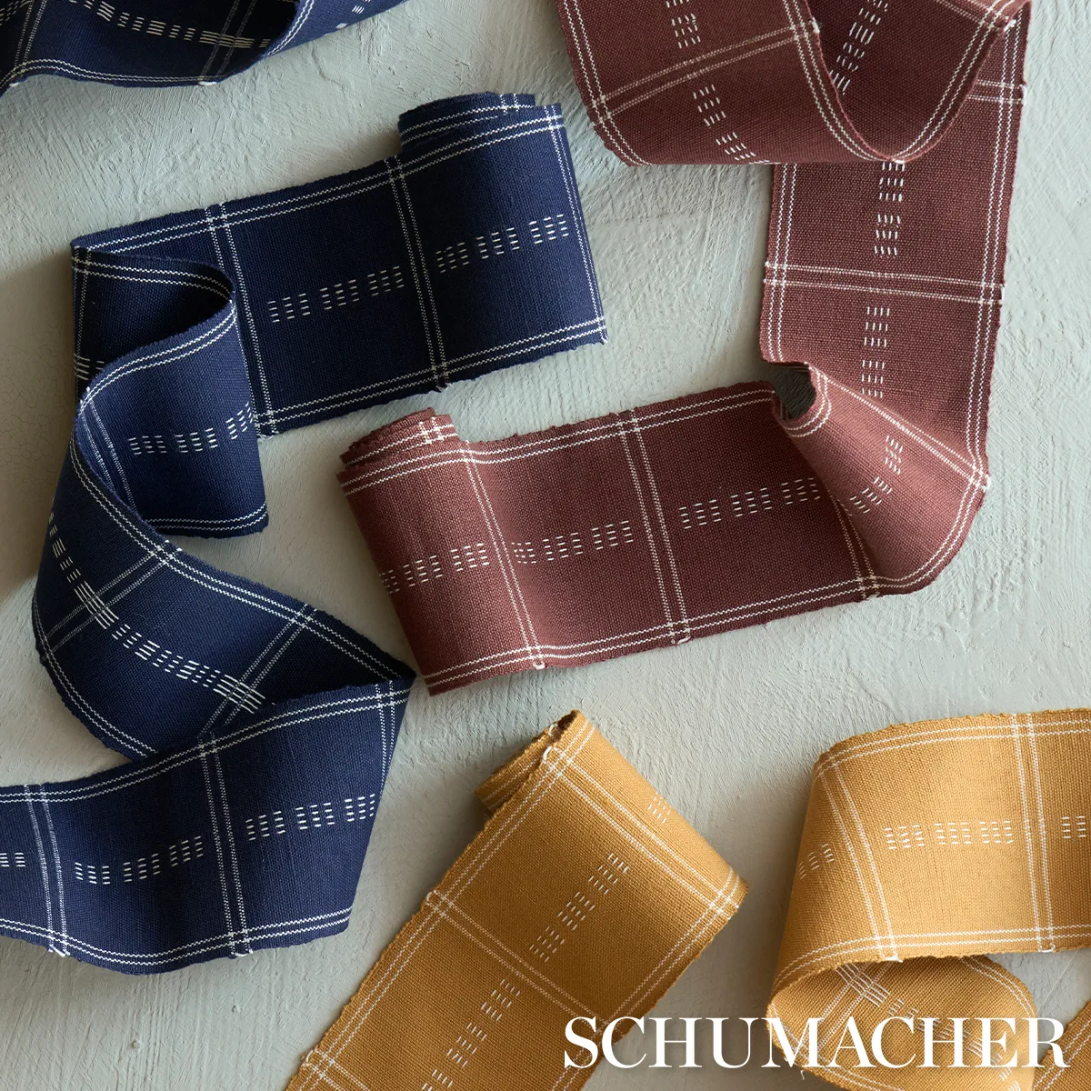Schumacher Ayan Tape trim in Terracotta (86731)