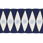 181220 | Backgammon Tape - Navy and Sky Schumacher Backgammon Tape trim in Navy and Sky (181220)