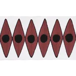 181221 | Backgammon Tape - Red Schumacher Backgammon Tape trim in Red (181221)