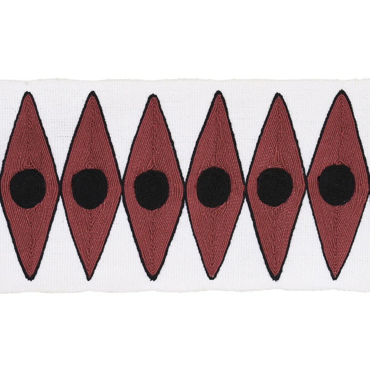 Schumacher Backgammon Tape trim in Red (181221)