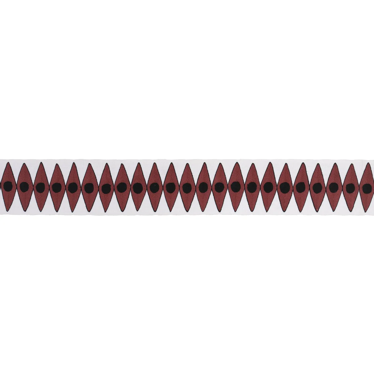 Schumacher Backgammon Tape trim in Red (181221)