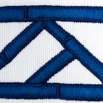81742 | Bamboo Trellis Tape - Blue Schumacher Bamboo Trellis Tape trim in Blue (81742)