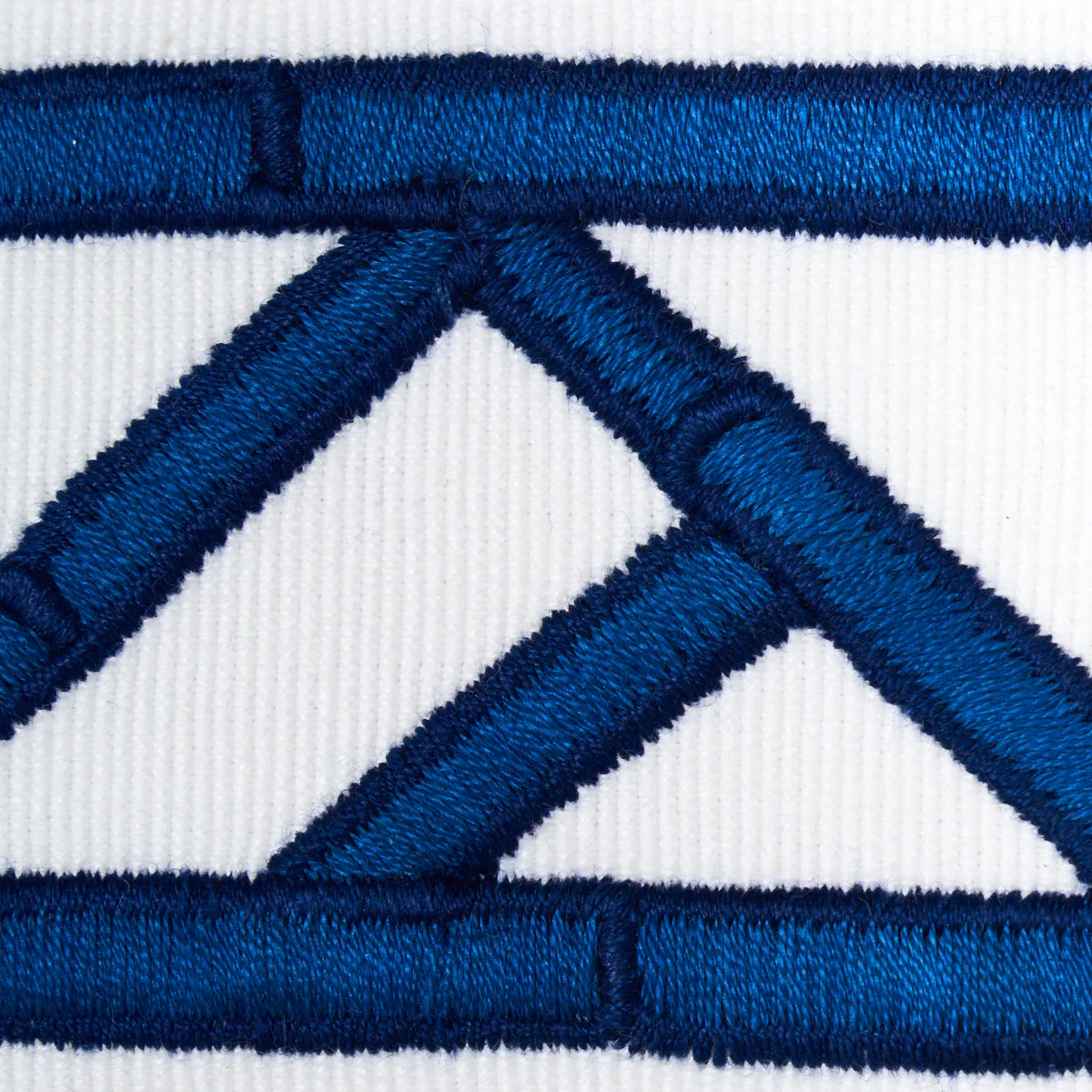 81742 | Bamboo Trellis Tape - Blue Schumacher Bamboo Trellis Tape trim in Blue (81742)