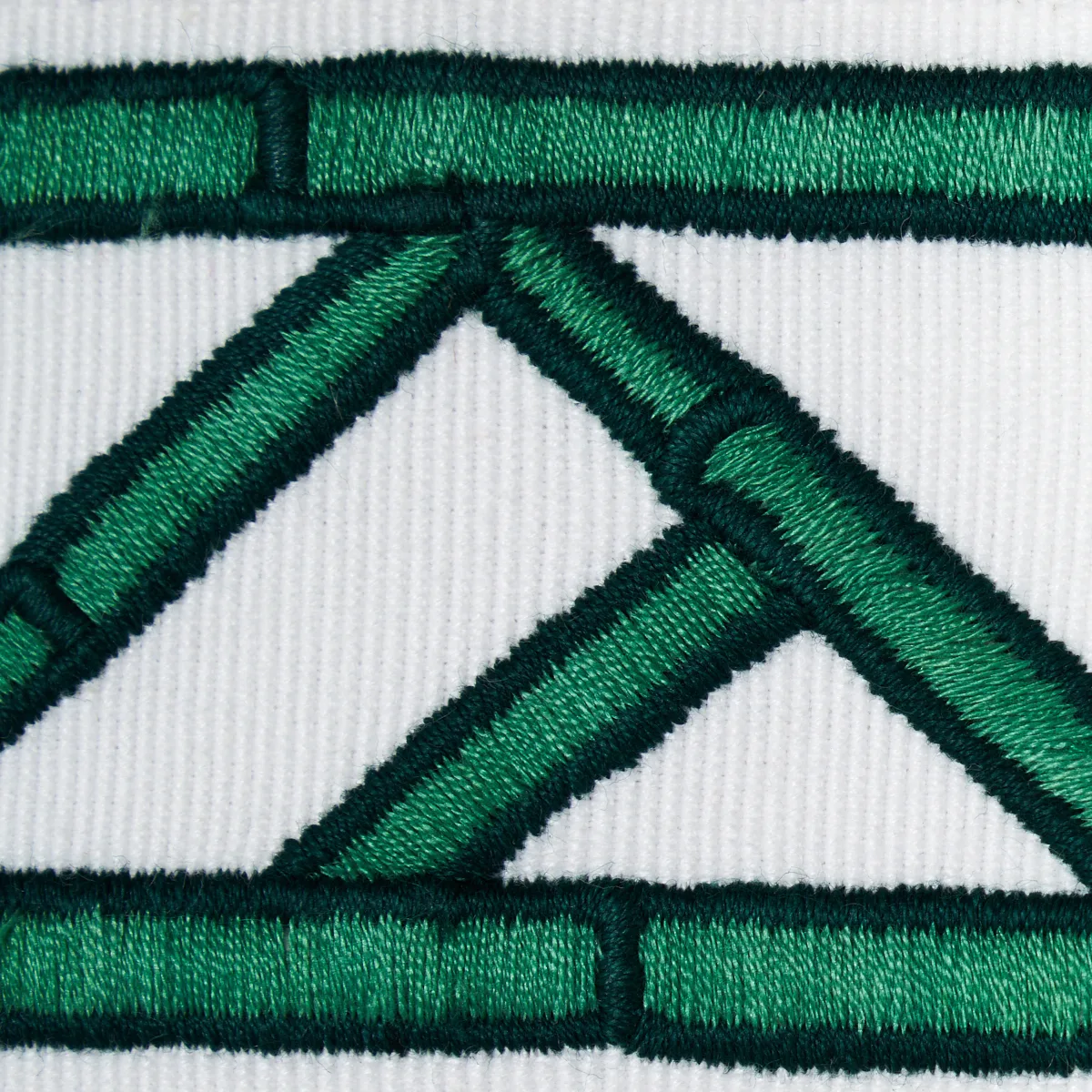 Schumacher Bamboo Trellis Tape trim in Green (81741)
