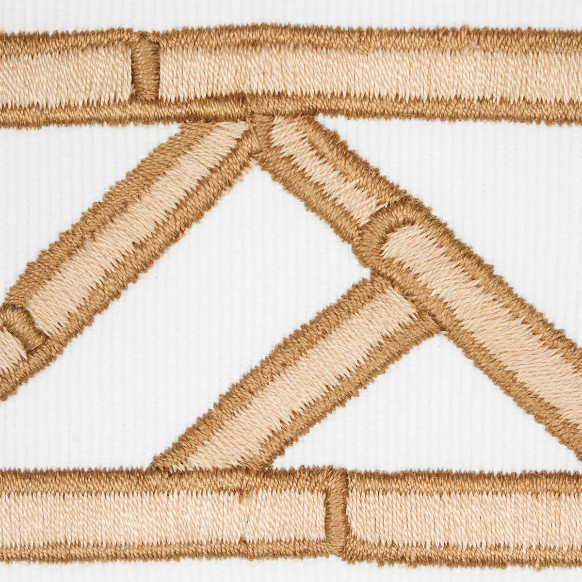 Schumacher Bamboo Trellis Tape trim in Sesame (81740)