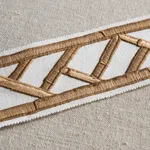 Schumacher Bamboo Trellis Tape trim in Sesame (81740)