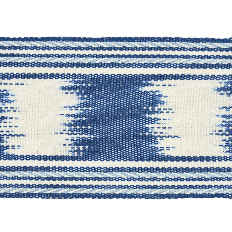 Schumacher Banyan Ikat Tape trim in Blue (79300)