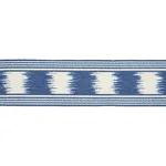 79300 | Banyan Ikat Tape - Blue Schumacher Banyan Ikat Tape trim in Blue (79300)
