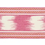 Schumacher Banyan Ikat Tape trim in Pink (79301)