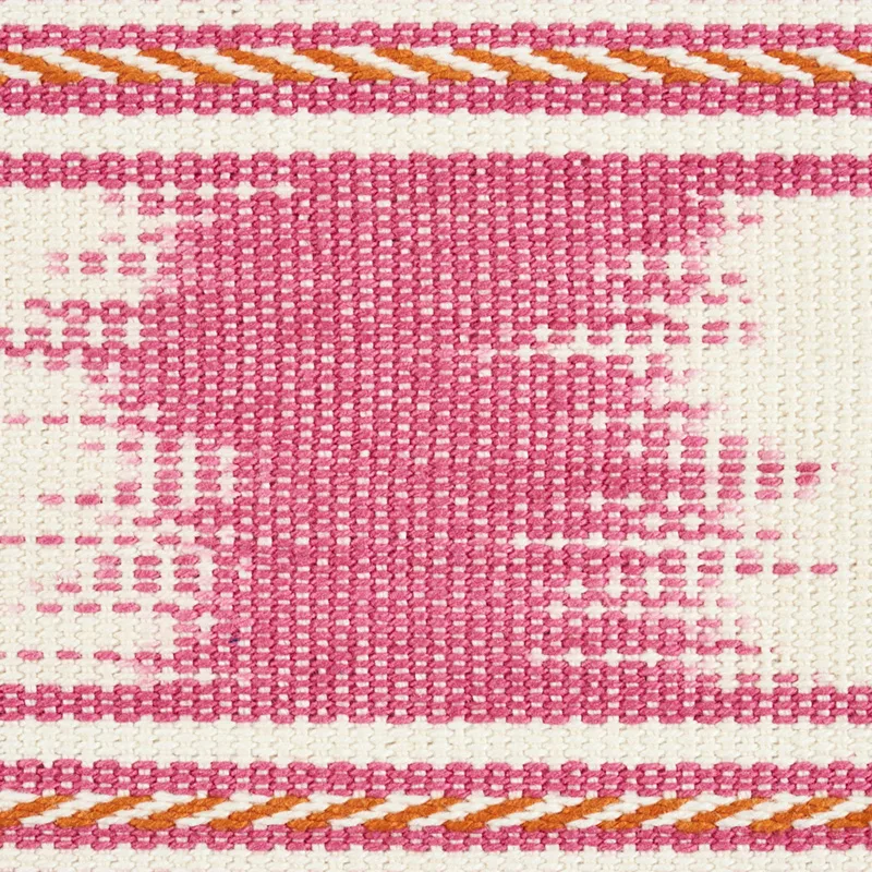 Schumacher Banyan Ikat Tape trim in Pink (79301)