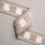 79305 | Banyan Ikat Tape - Sand Schumacher Banyan Ikat Tape trim in Sand (79305)