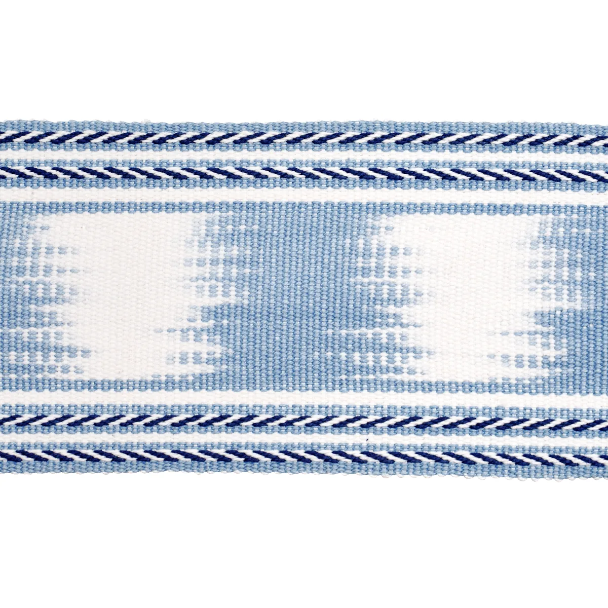 Schumacher Banyan Ikat Tape trim in Sky (79304)