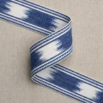 83240 | Banyan Tape Narrow - Blue Schumacher Banyan Tape Narrow trim in Blue (83240)