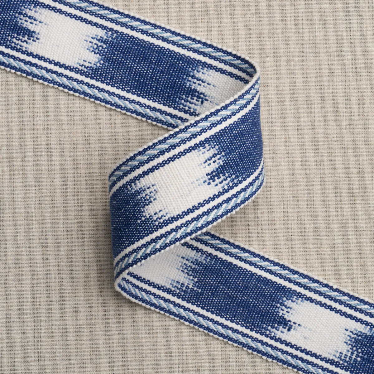 83240 | Banyan Tape Narrow - Blue Schumacher Banyan Tape Narrow trim in Blue (83240)