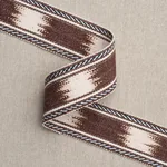 83244 | Banyan Tape Narrow - Brown Schumacher Banyan Tape Narrow trim in Brown (83244)