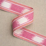 83245 | Banyan Tape Narrow - Pink Schumacher Banyan Tape Narrow trim in Pink (83245)