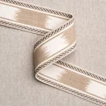 83243 | Banyan Tape Narrow - Sand Schumacher Banyan Tape Narrow trim in Sand (83243)