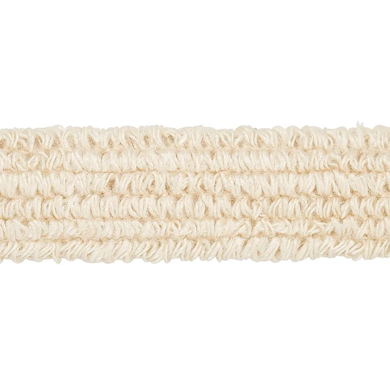 Schumacher Barba Jute Tape trim in Ivory (80061)