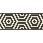 Schumacher Bees Knees Indoor/Outdoor Tape trim in Black (82452)
