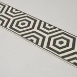 Schumacher Bees Knees Indoor/Outdoor Tape trim in Black (82452)