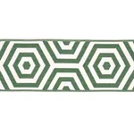 Schumacher Bees Knees Indoor/Outdoor Tape trim in Green (82451)