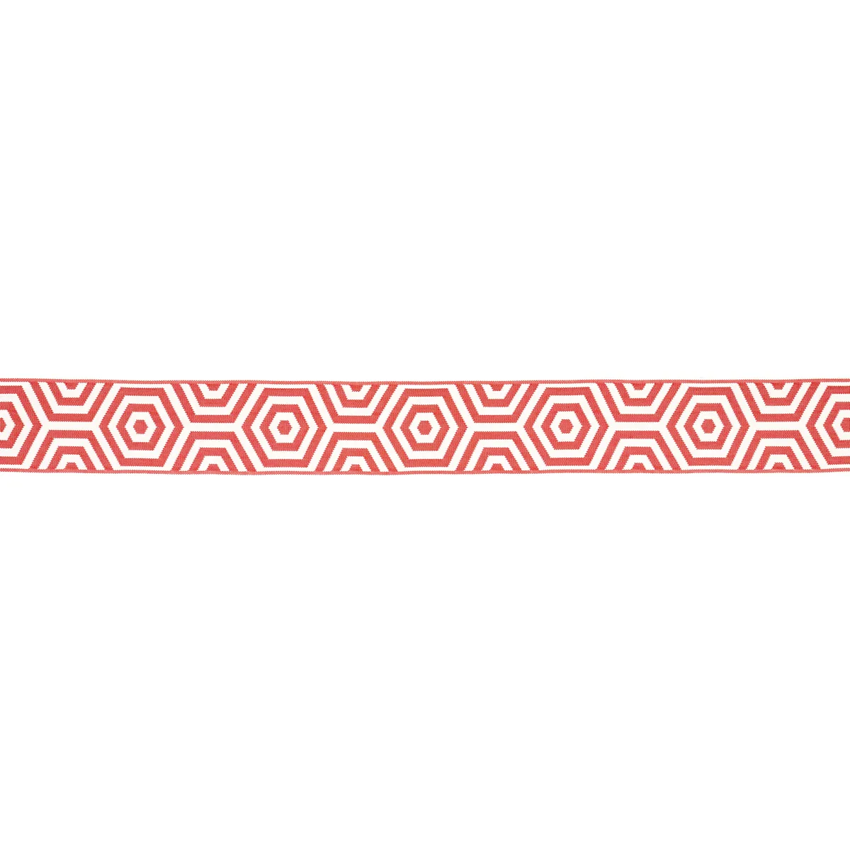Schumacher Bees Knees Indoor/Outdoor Tape trim in Red (82450)