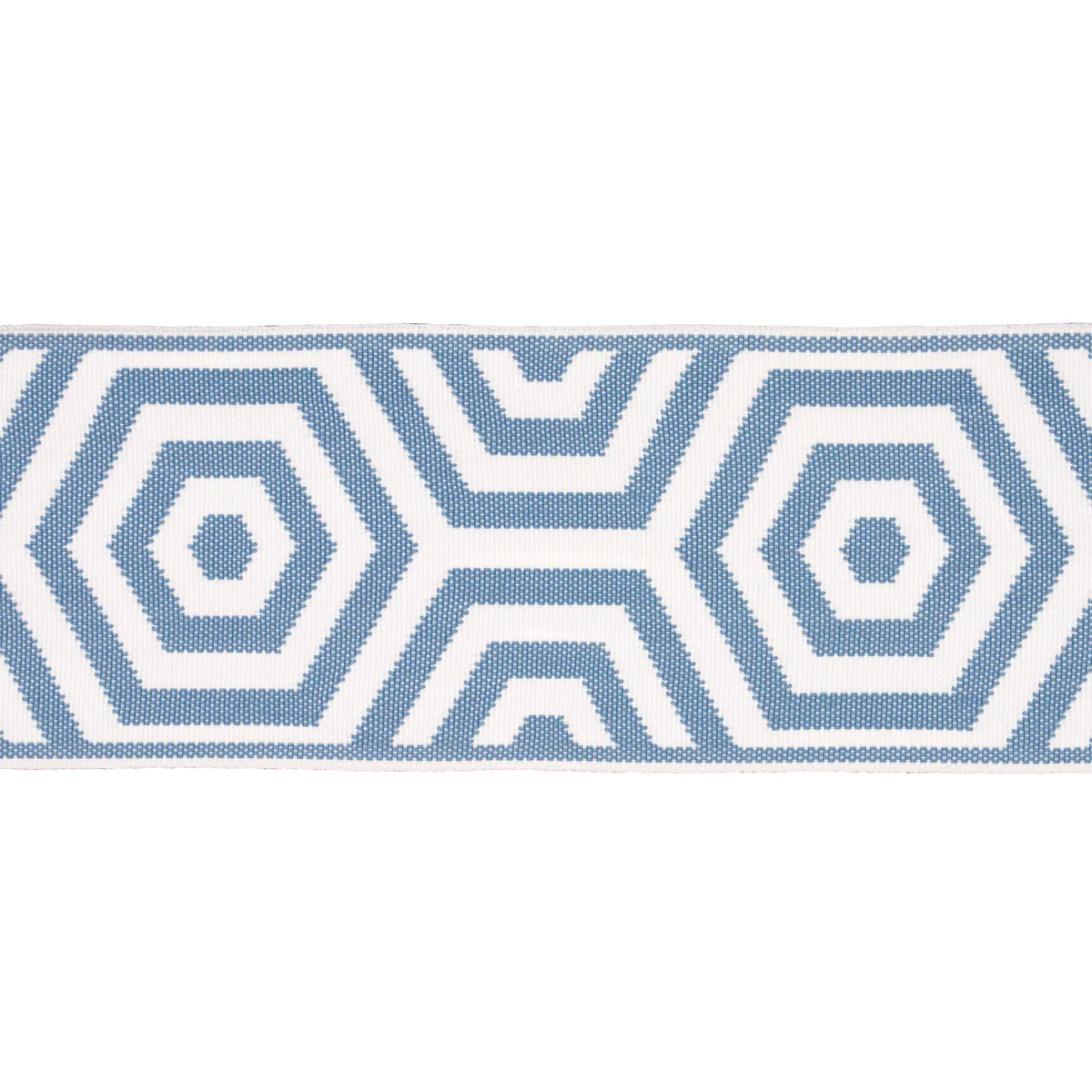 Schumacher Bees Knees Indoor/Outdoor Tape trim in Sky (82453)