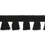 70729 | Bell Fringe - Black Schumacher Bell Fringe trim in Black (70729)