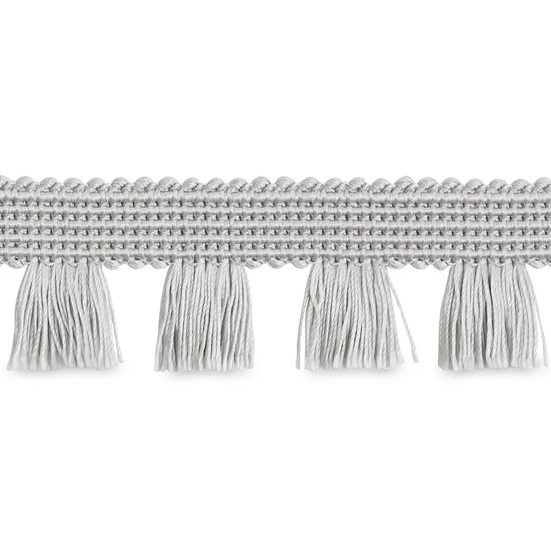 Schumacher Bell Fringe trim in Silver (70725)
