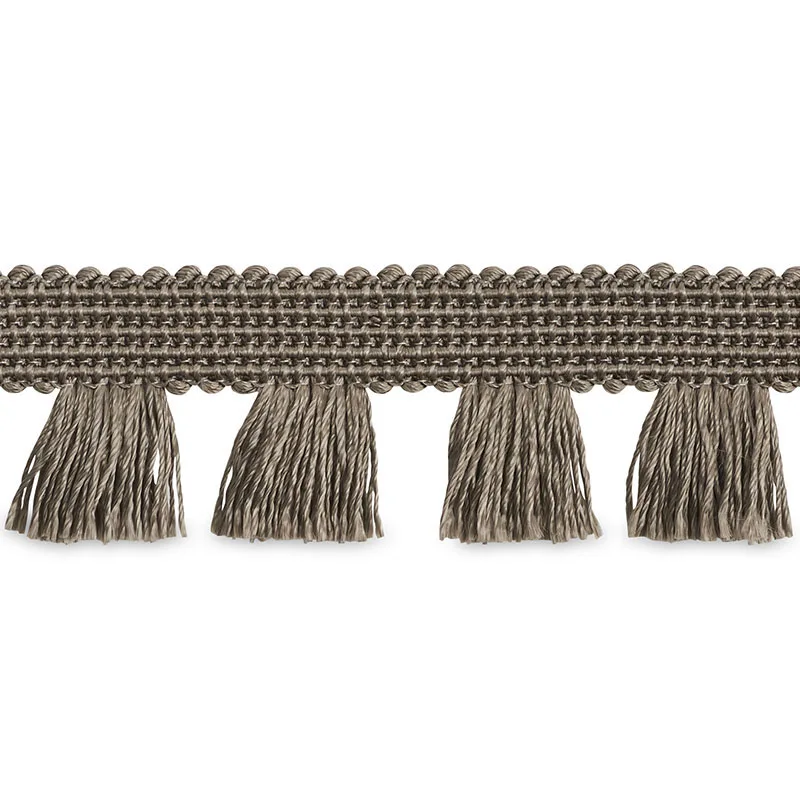 Schumacher Bell Fringe trim in Taupe (70722)