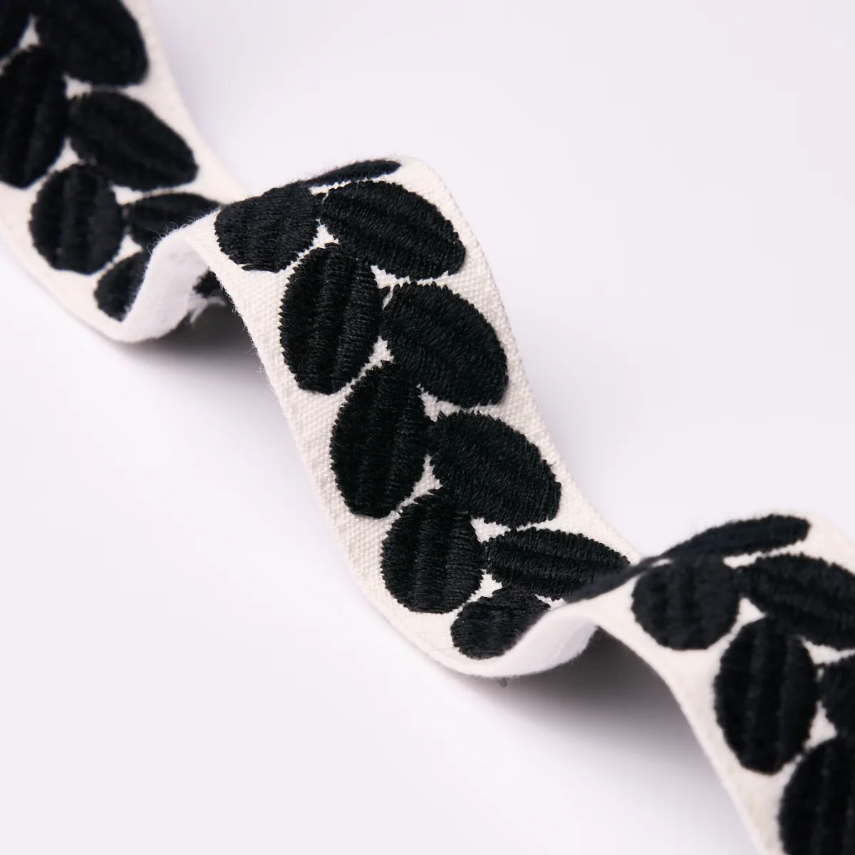 79915 | Berkeley Tape Narrow - Black Schumacher Berkeley Tape Narrow trim in Black (79915)