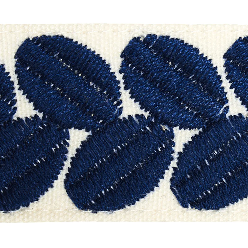 79912 | Berkeley Tape Narrow - Blue Schumacher Berkeley Tape Narrow trim in Blue (79912)