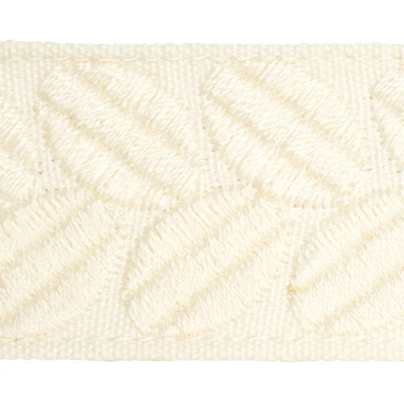 79911 | Berkeley Tape Narrow - Ivory Schumacher Berkeley Tape Narrow trim in Ivory (79911)