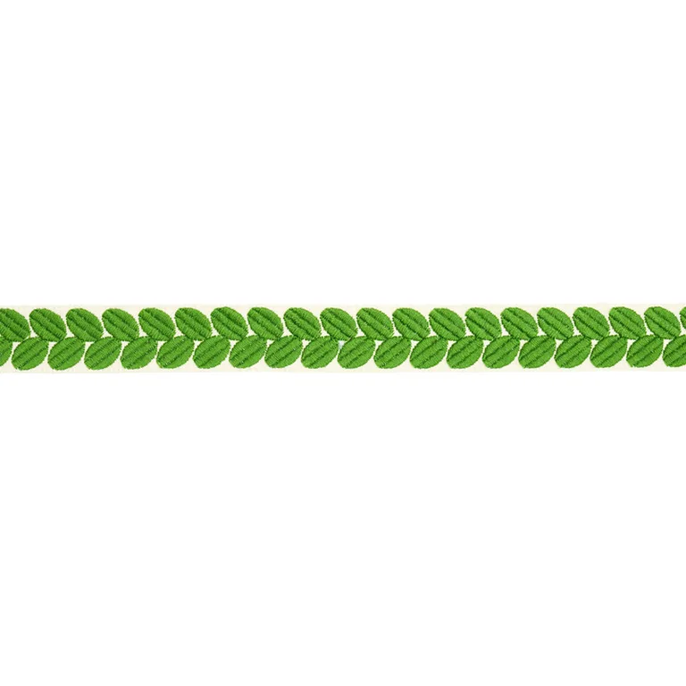 Schumacher Berkeley Tape Narrow trim in Leaf (79913)