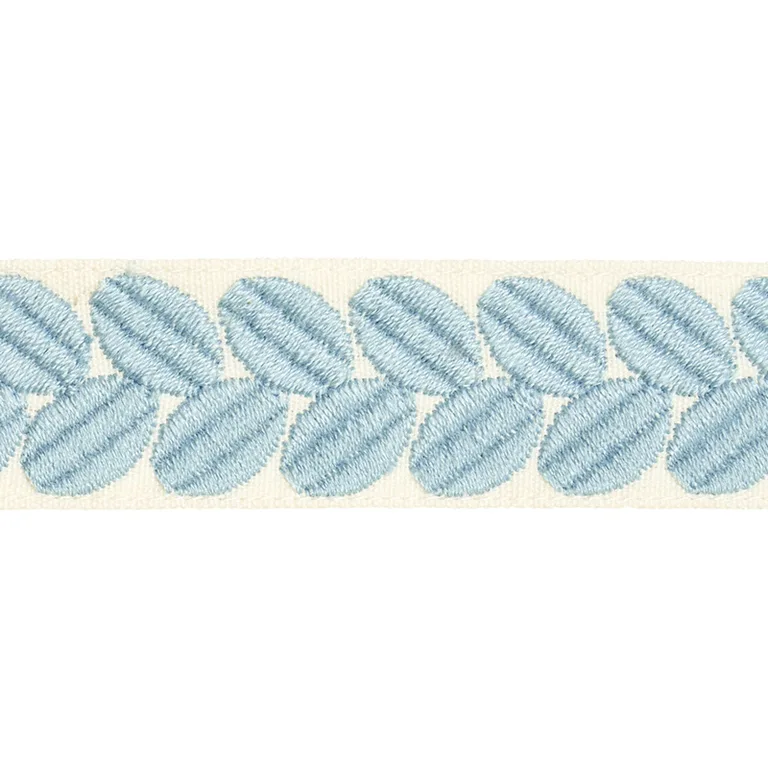 Schumacher Berkeley Tape Narrow trim in Sky (79910)