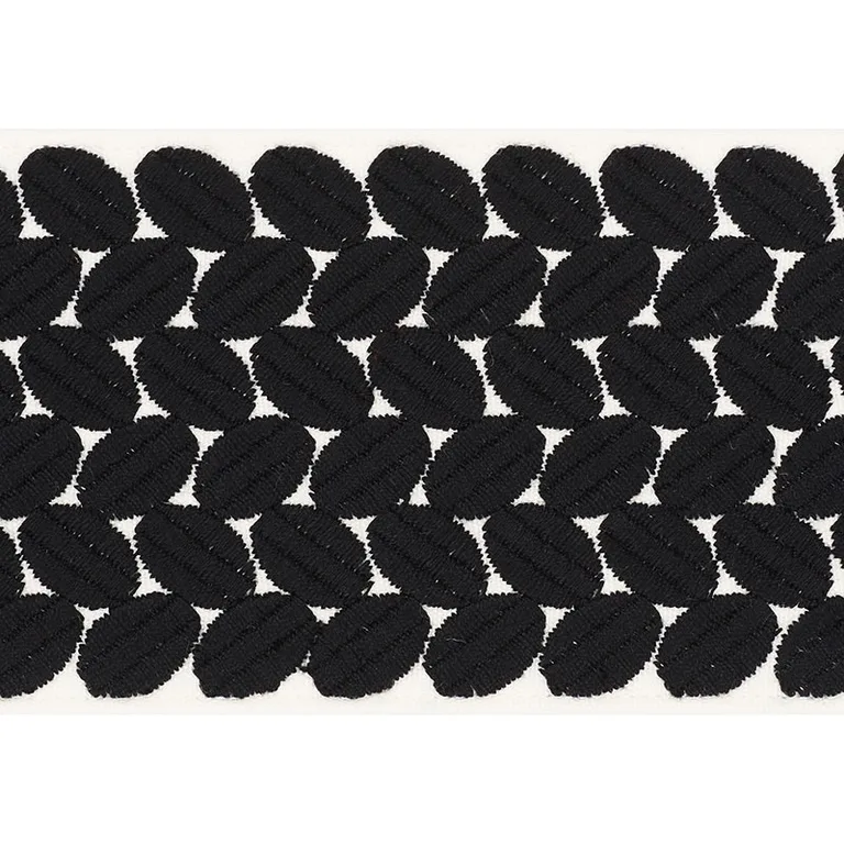 Schumacher Berkeley Tape Wide trim in Black (70656)