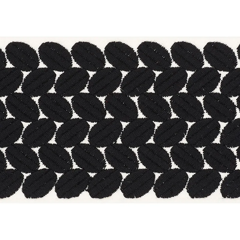 Schumacher Berkeley Tape Wide trim in Black (70656)