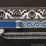 70656 | Berkeley Tape Wide - Black Schumacher Berkeley Tape Wide trim in Black (70656)