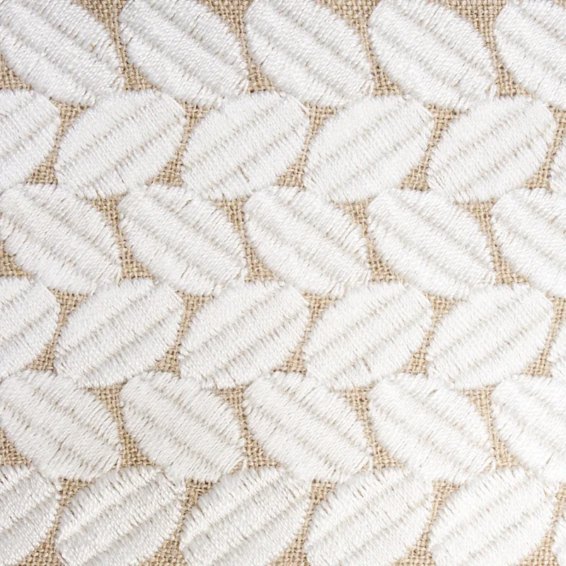 70658 | Berkeley Tape Wide - Ivory on Natural Schumacher Berkeley Tape Wide trim in Ivory on Natural (70658)