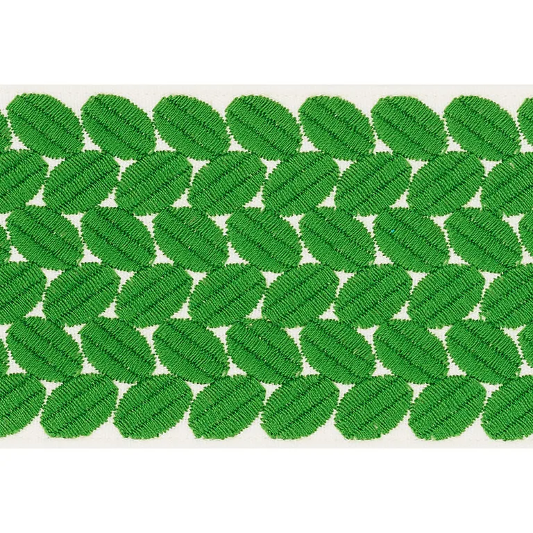 Schumacher Berkeley Tape Wide trim in Leaf (70655)