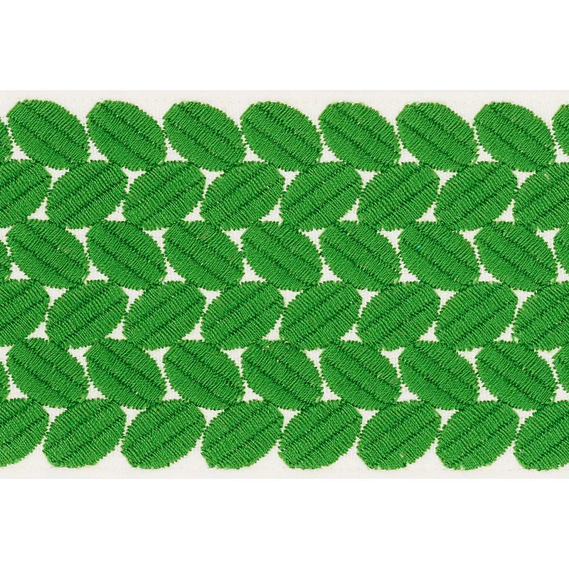 Schumacher Berkeley Tape Wide trim in Leaf (70655)
