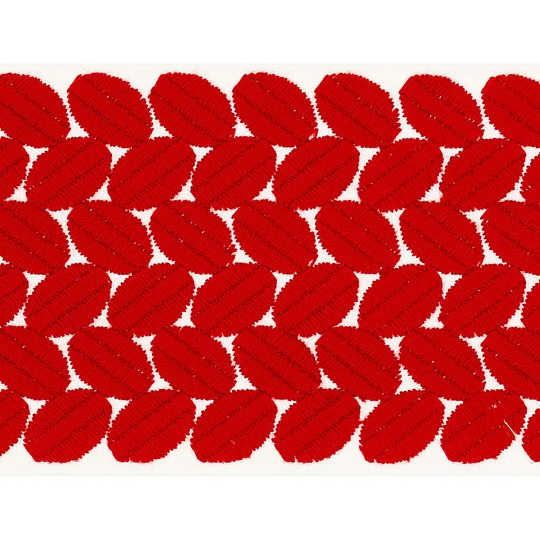 Schumacher Berkeley Tape Wide trim in Red (70652)
