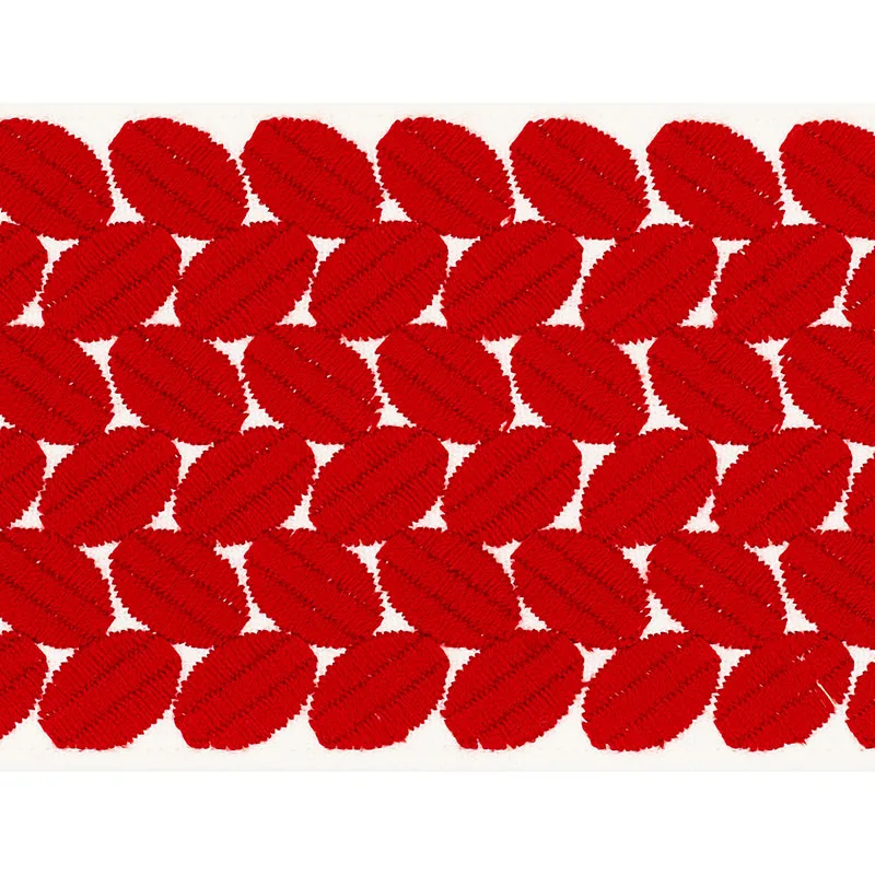 Schumacher Berkeley Tape Wide trim in Red (70652)